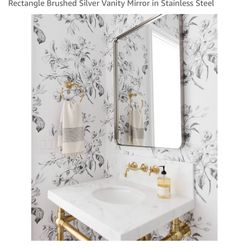 Tehome 20x30 Cheriton Chrome Mirror