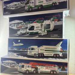 Hess Trucks.1999,2000,2001, 2010. New Lot of 4. About 12lbs Total