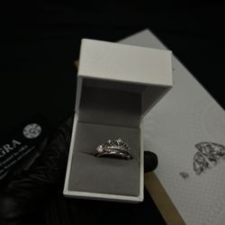 Moissanite 2pc Ring Set 