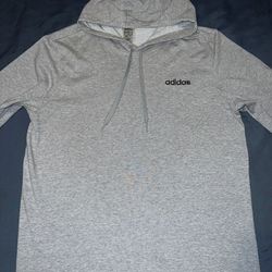 Essential Cotton Jersey Hoodie Gray Sweatshirt
