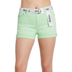 New Dickies Junior’s Size 11 Roll Cuff Shorts with Belt