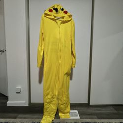  Pikachu Pajamas Sleeping Wear Adult Body Suit One Piece L