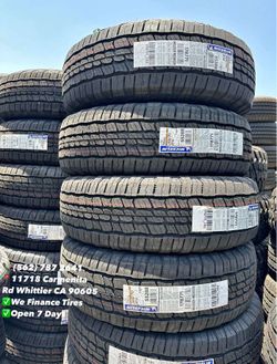 265/70R18 Michelin Set of Tires Installed and Balanced Set de Llantas Nuevas Instaladas y Balanceadas