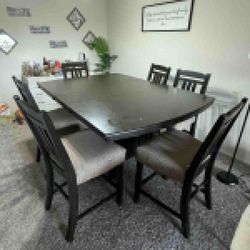 Wooden  Table with 6 chairs