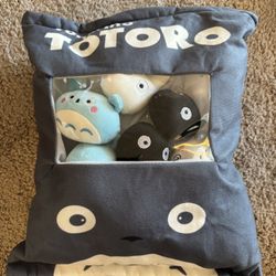 Totoro Family Stuffed Pillow