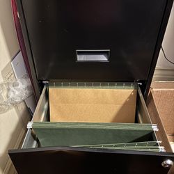 2 Drawer Filing Cabinet With Folders 