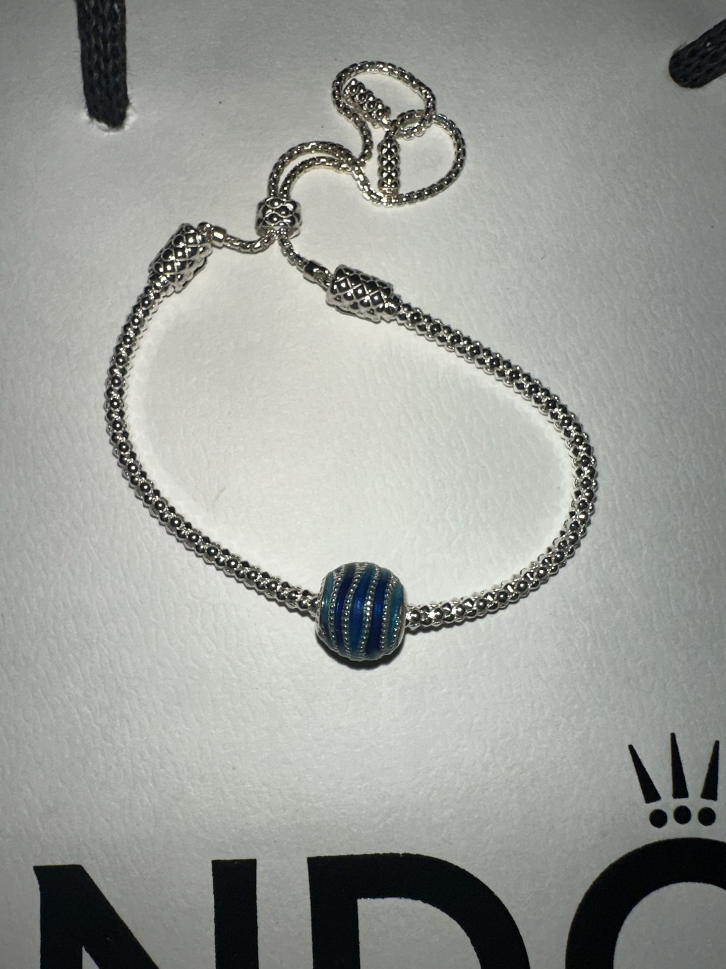 Pandora Blue Charm Bracelet 