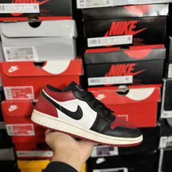 Jordan 1 Low Bred Toe size 6.5Y USED