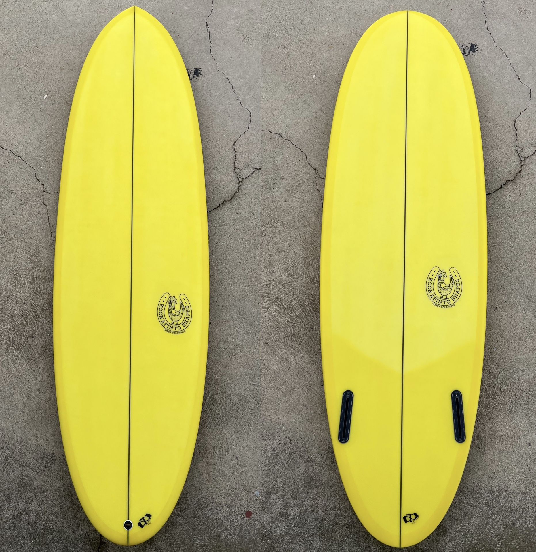 KOOKAPINTO THIN TWIN SURFBOARD