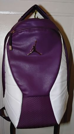 Air Jordan Mens Retro 12 Xll Backpack Purple/White 1773-P3D 417 Nike