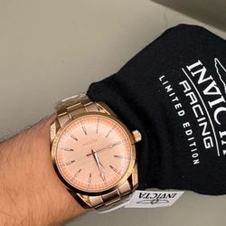 Invicta Celestial Hollis 69196 Men’s Watch 42mm Rose Gold Quartz