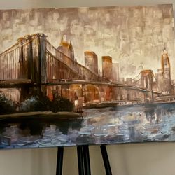 Cityscape Textured Artwork (15” x 19”)