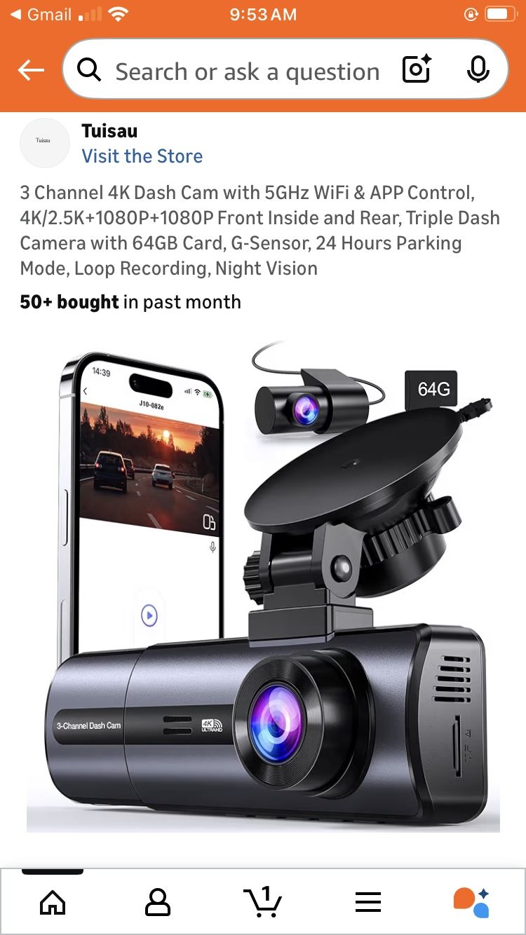 Brand new dash cam.