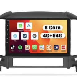 [4+64G] 8-Core Android 13 Car Stereo for Hyundai Santa Fe 2006-2012 with Wireless Carplay&Android Auto,9 Inch Car Radio with Mirror Link Bluetooth FM/