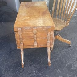 antique desk + chair  