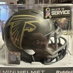 Bijan Robinson Signed Atlanta Falcons Riddell STS Speed Mini Helmet Beckett