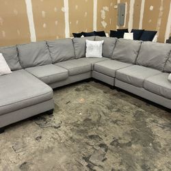 Gray Sectional Couch Sofa With Chaise - Delivery!!