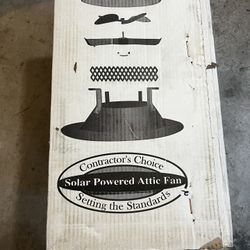 Solar Powered Attic Fan
