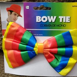Halloween Rainbow Colored Costume Bow Tie