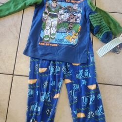 New Buzz Lightyear Pajamas. Size XS 4-5T 