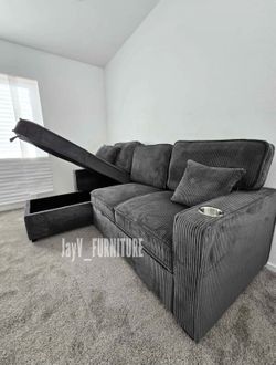 New dark gray sofa bed
