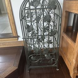 Wrought Iron Wine Rack