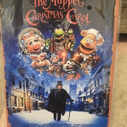 Disney Muppets Christmas Carol Movie Sign Tin 8" X 12"