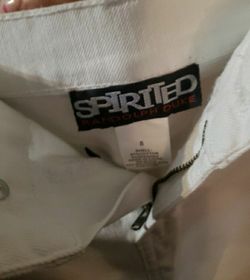 Spirited white Jean Skirt 