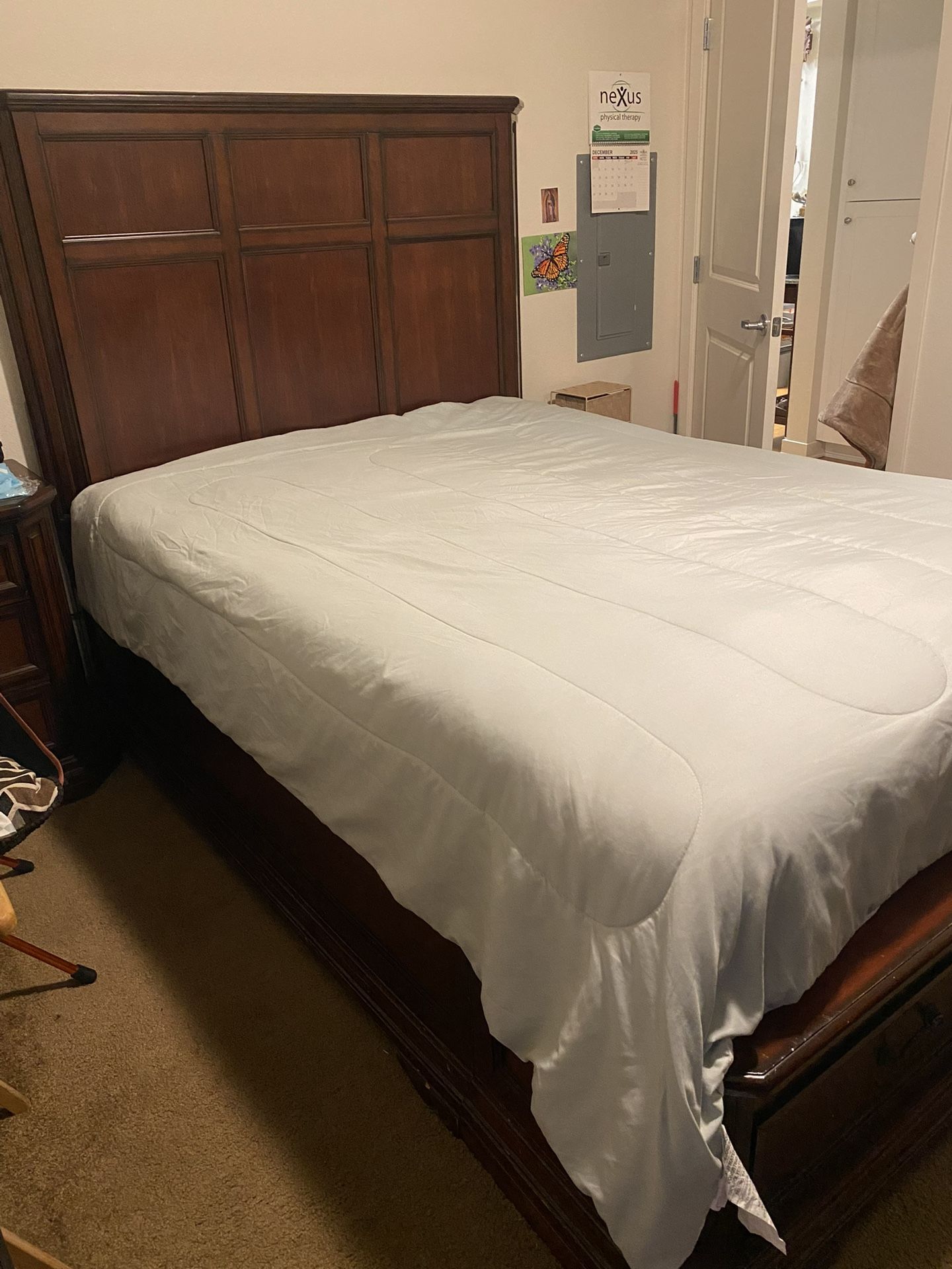 Queen Bed Frame & Mattress **FREE**