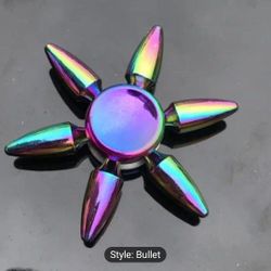 Colorful Fidget Spinner Metal Bullet