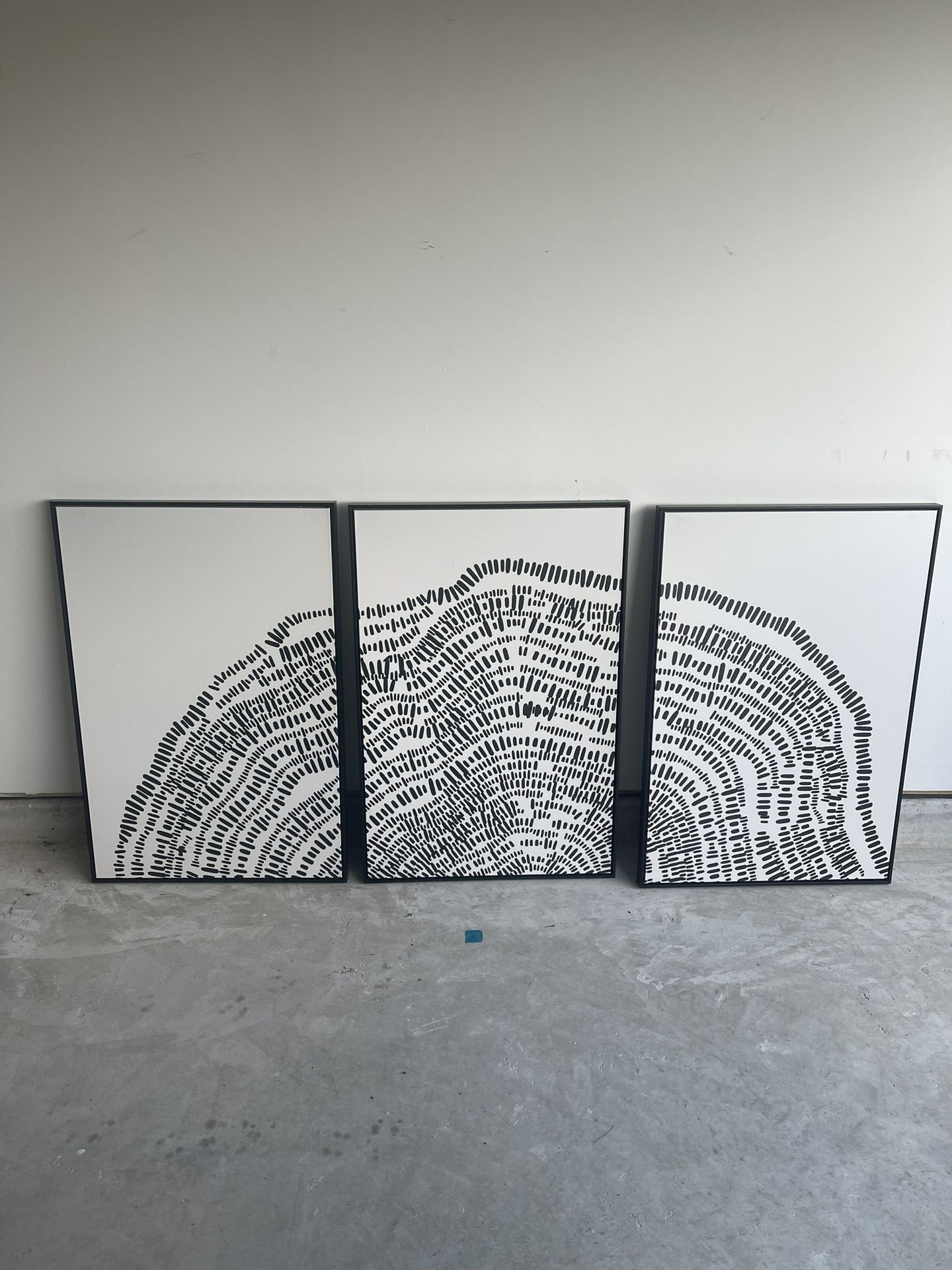 Framed Canvas Print Wall Art (3 Pieces)