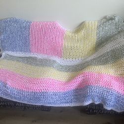 Cobija De Tejido a Mano / Crochet Handmade 