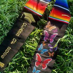 Butterflies Class of 2026 Graduation Sarape Stole 