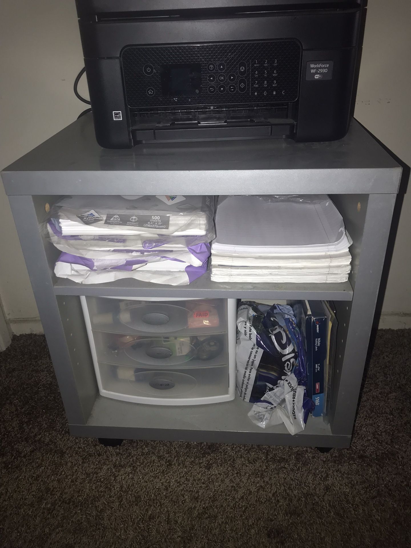 Ikea Shelves Side Table On Wheels
