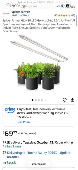 Spider Farmer Glow80 LED Grow Light Bars