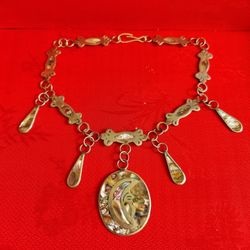 Silver & Abalone Necklace