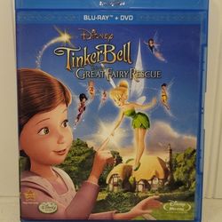 $5 DISNEY BLU RAY MOVIE. TINKER BELL AND THE GREAT FAIRY RESCUE. BLU RAY ONLY. NO DIGITAL. $5 OR TRADE FOR A MOVIE TITLE I DO NOT ALREADY OWN.