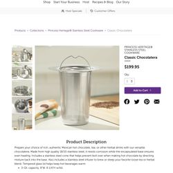 Princess House Chocolatera