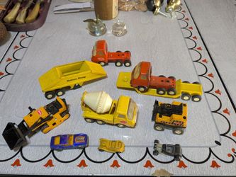 Vintage metal toy cars & trucks