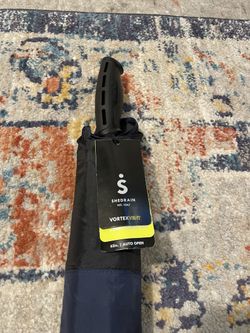 62 INCH SHEDRAIN® THE VORTEX™ GOLF UMBRELLA - #4527 black/navy/white - NEW Never Used