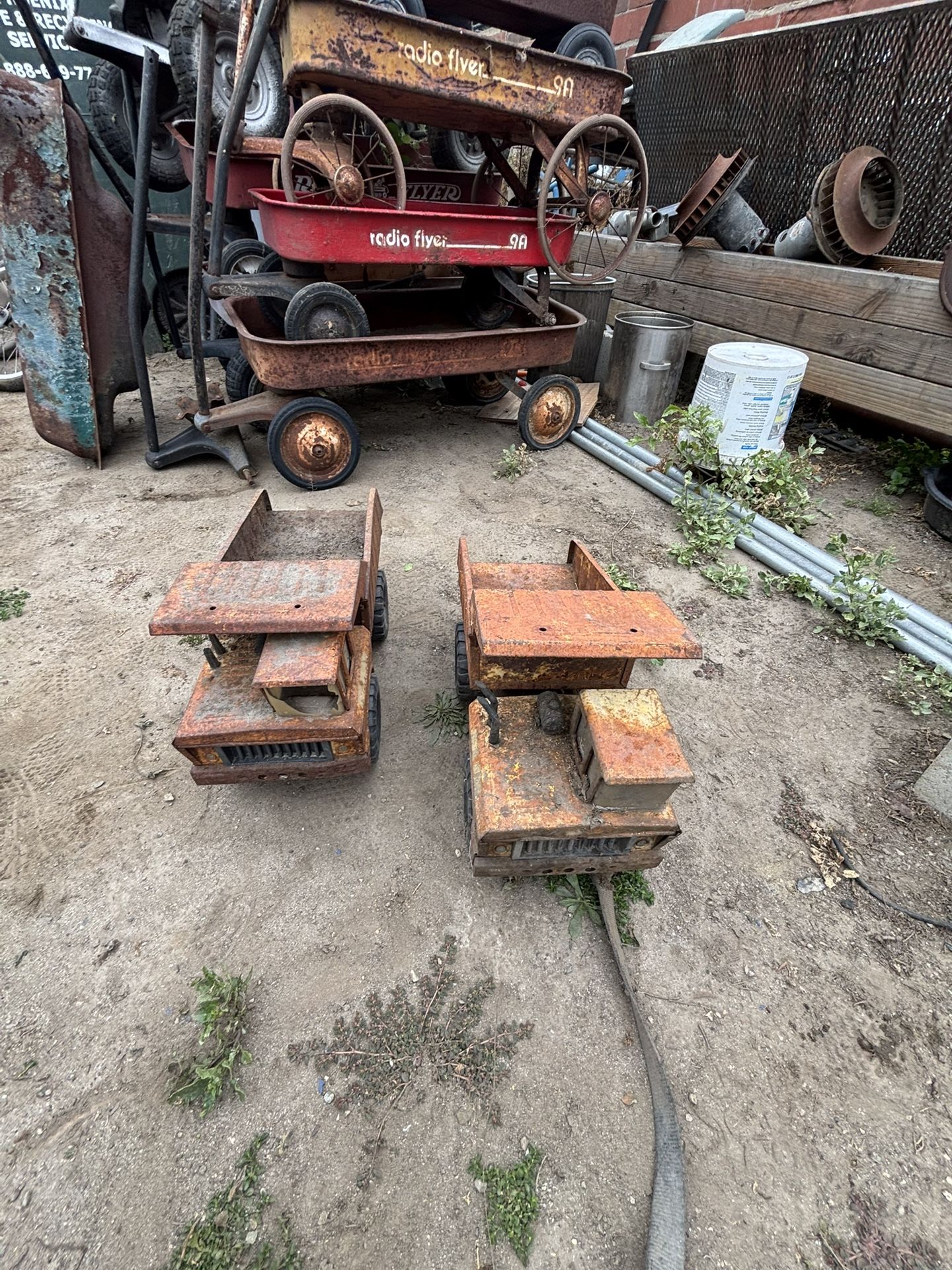 Vintage Tonka yellow Dump Trucks