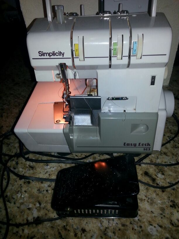 Simplicity easy lock 803 serger, with power cord