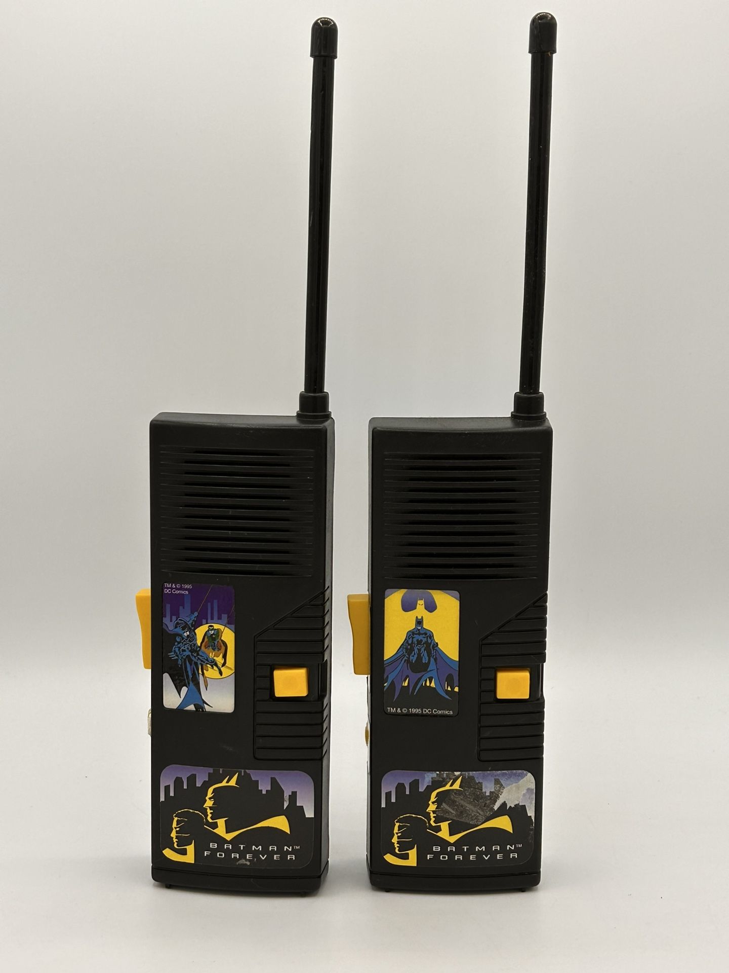 1995 DC Comics Batman Forever Walkie Talkies- Damaged For Parts Only Please Read Description