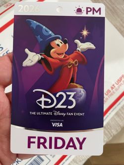 D23 Friday PM ticket