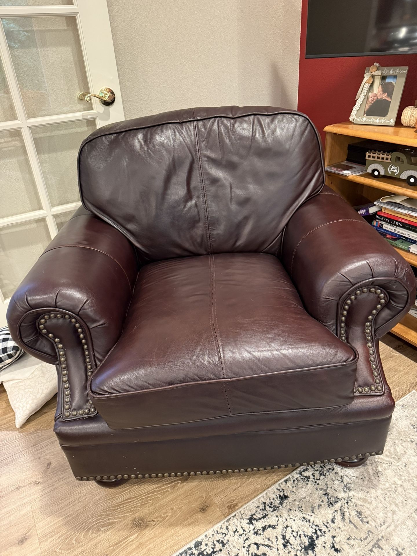 Brown Leather Club Chair