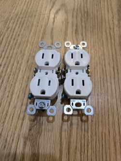 2 X Leviton 5320-WCP, 15 Amp, 125 Volt duplex receptacles