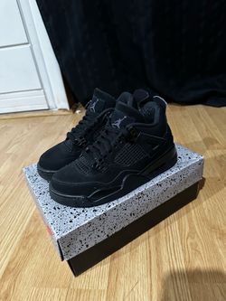 Black Cat Jordan 4 Size 4.5Y 2020