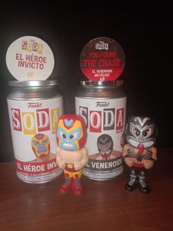 Marvel wrestlers soda cans