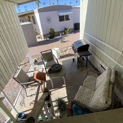 Patio furniture and grill. Decent Shape ALL For 80 Won't Separate must pick up  east main street in mesa