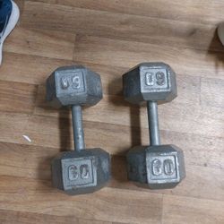 60 Lb Dumbell Set